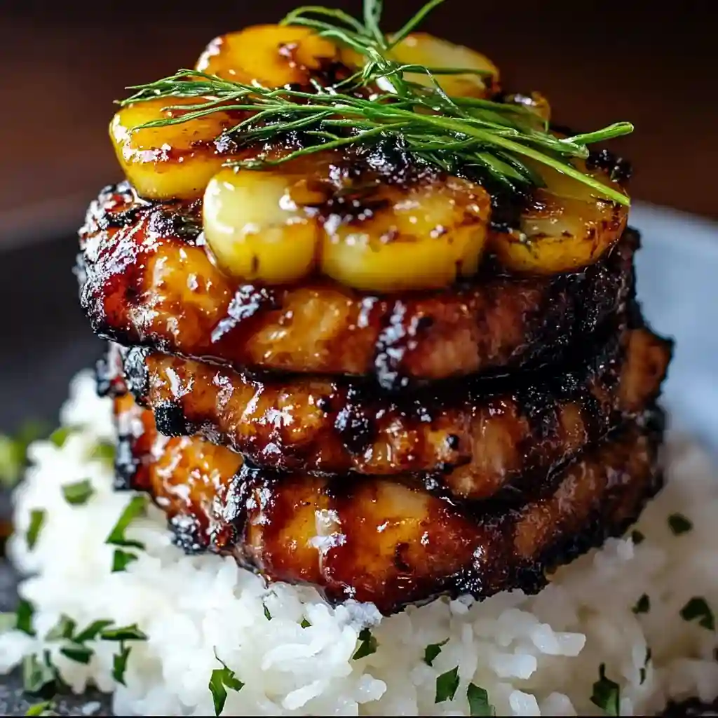 Hawaiian Huli Huli Chicken Stack: A Tropical Delight for Your Table