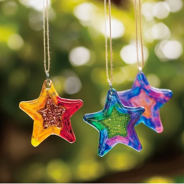 Brighten Your Windows with Crayon Star Sun Catchers