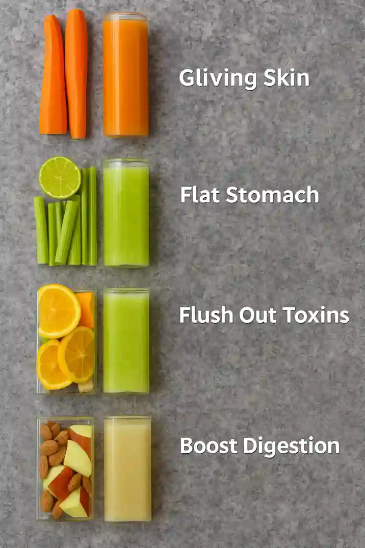 Nature’s Boost Juices: 4 Refreshing Recipes for Radiance and Wellness