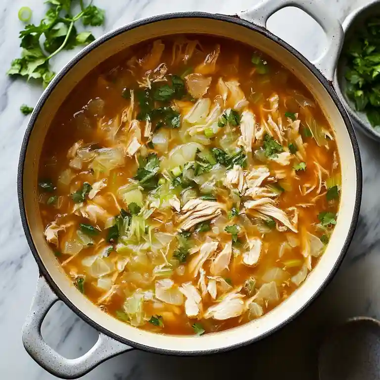 Warm Up Fast with 10-Minute Asian Chicken and Cabbage Soup