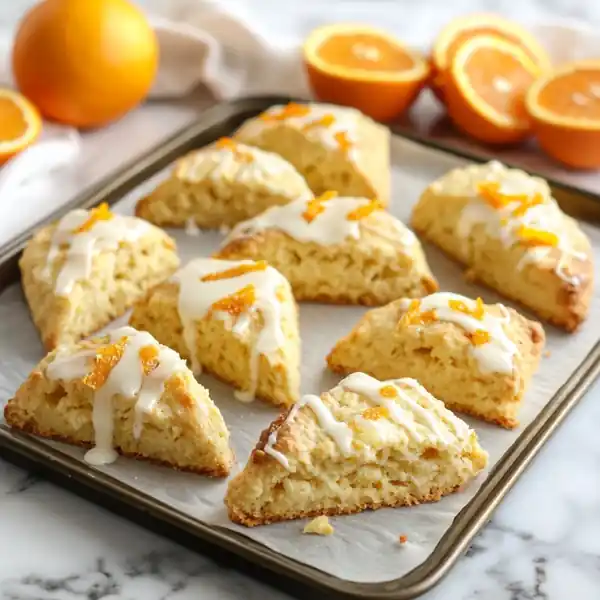 Bright &amp; Buttery Orange Scones: A Citrusy Delight!