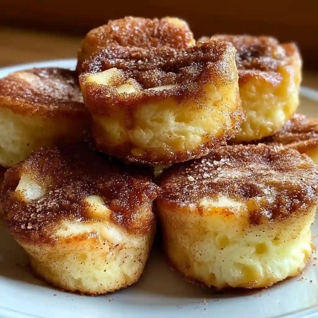 Cinnamon Apple Cottage Cheese Pancake Bites (Air Fryer or Oven)