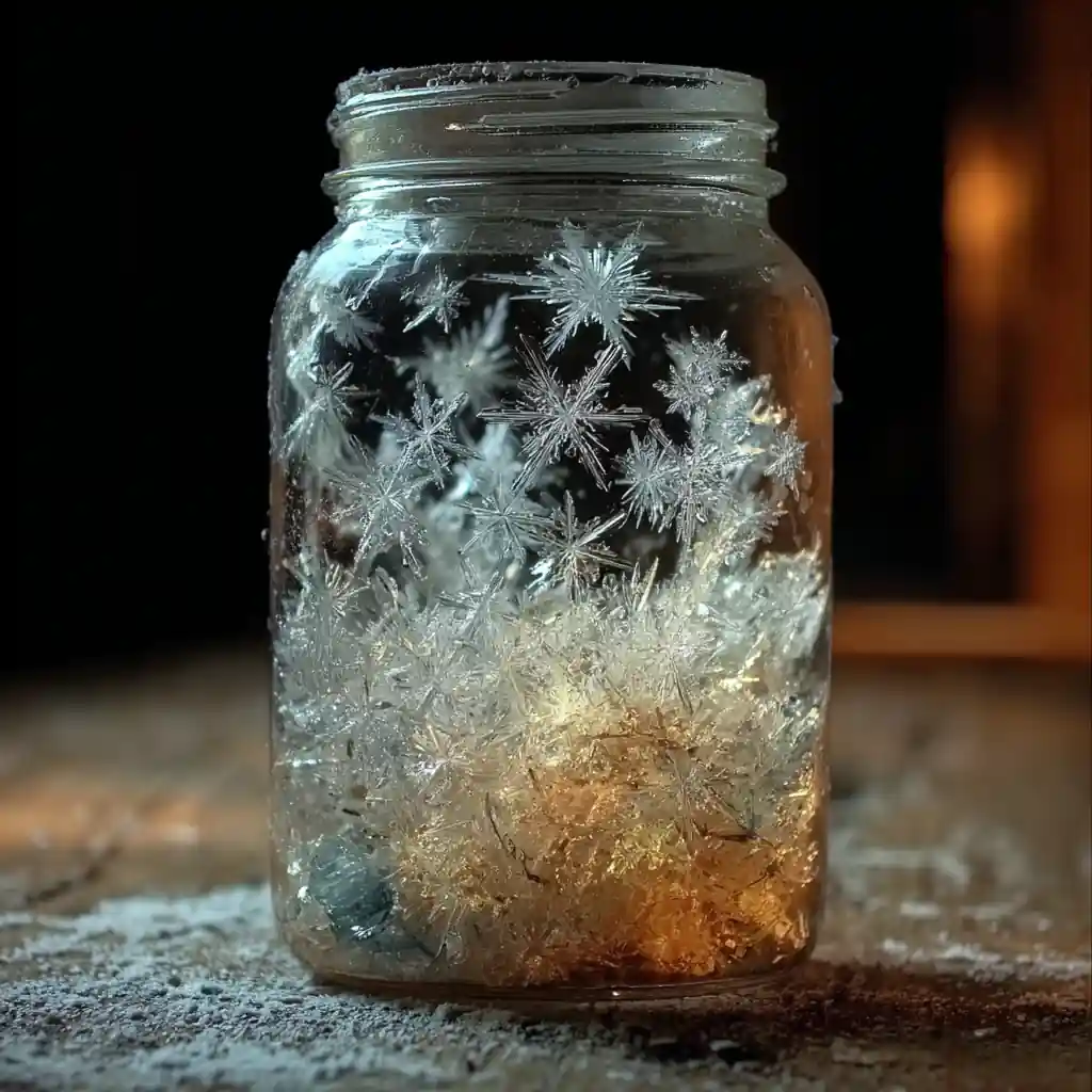 Crystal Ice Storm in a Jar: A Magical Science Experiment
