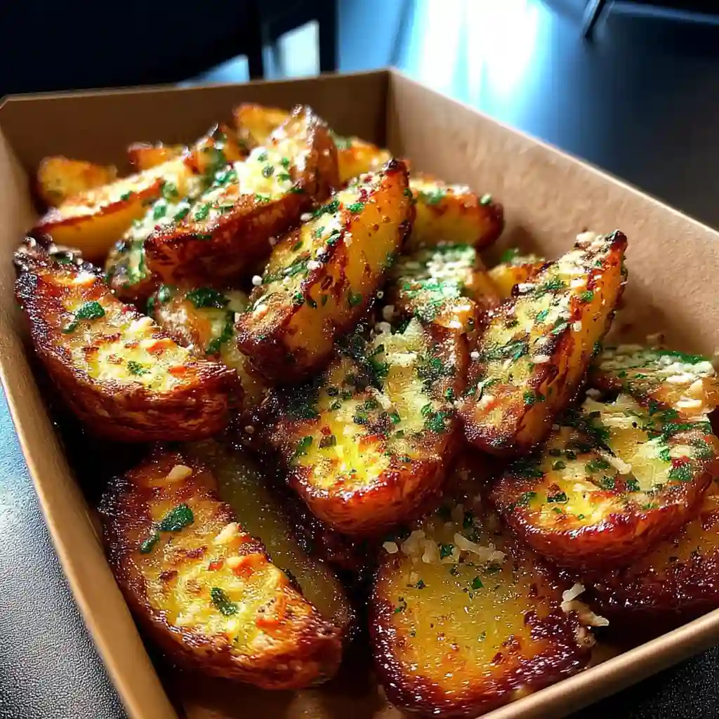 Crispy Baked Garlic Parmesan Potato Wedges: A Perfect Side or Snack